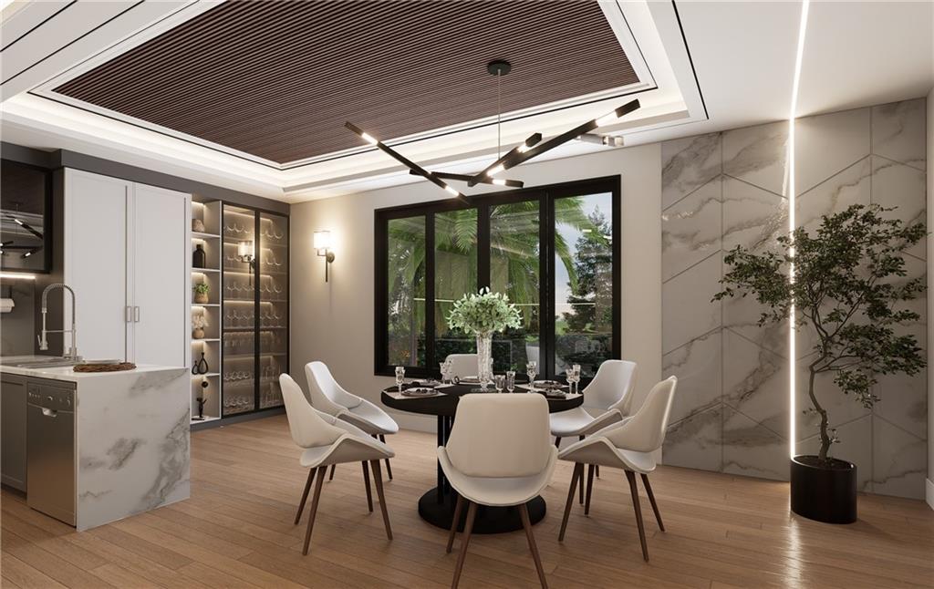 591 Decoupage Drive Fairburn, GA 30213 - Photo 28 of 34 a view of a patio with table and chairs potted plants with wooden floor