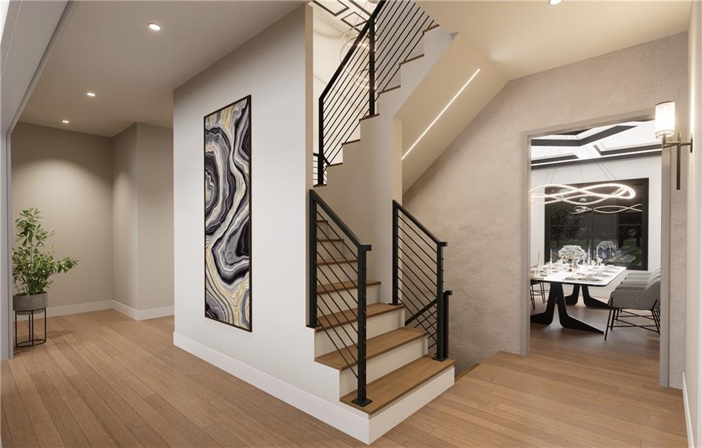 591 Decoupage Drive Fairburn, GA 30213 - Photo 3 of 34 a view of entryway and hall with wooden floor