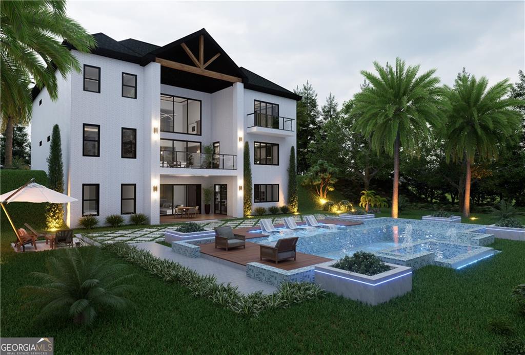 591 Decoupage Drive Fairburn, GA 30213 - Photo 33 of 34 a view of a house with backyard and sitting area