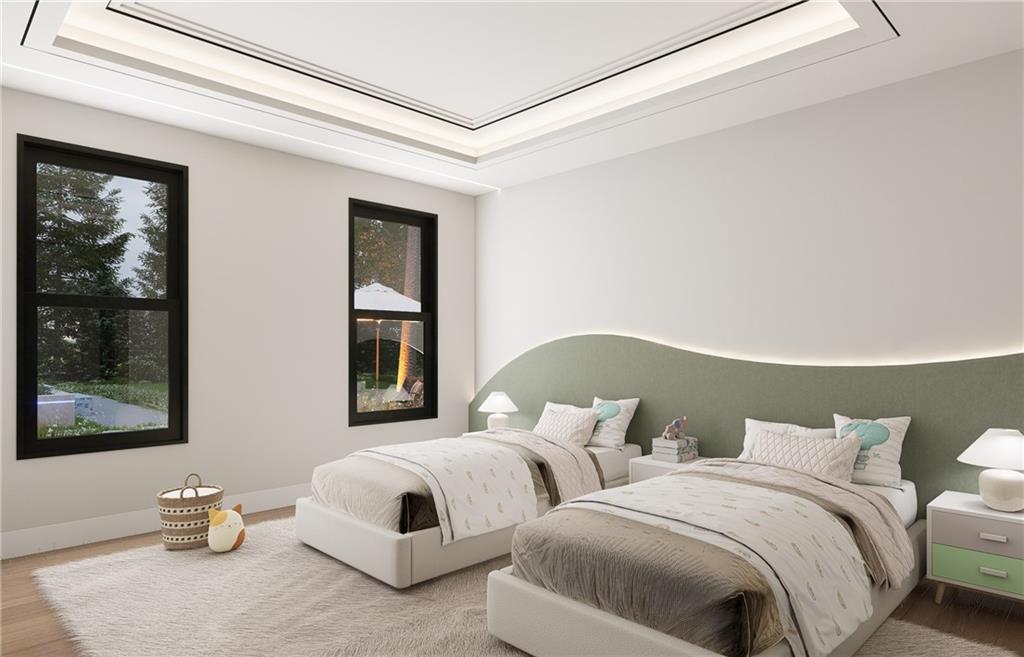 591 Decoupage Drive Fairburn, GA 30213 - Photo 6 of 34 a bedroom with two beds and painting on the wall