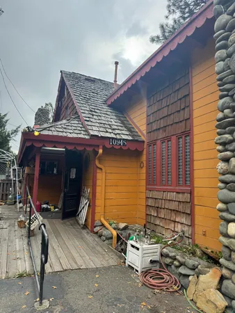 a front view of a house