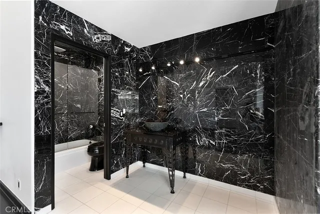 a view of a room with rack on the wall