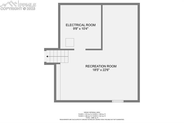 1412 Wooten Road Colorado Springs, CO 80915 - Photo 28 of 32 Lowest level floor plan - no photos taken, but please come take a look! :)
