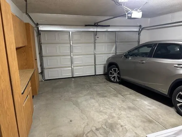 a view of a car garage