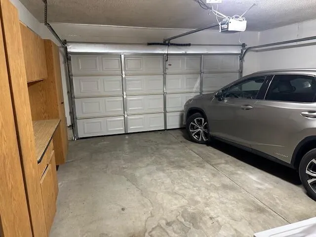 a view of a car garage