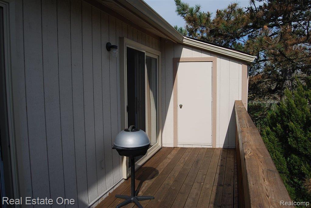 1683 Riverside Drive, Unit 55 Rochester, MI 48309 - Photo 16 of 16 Balcony w/Storage
