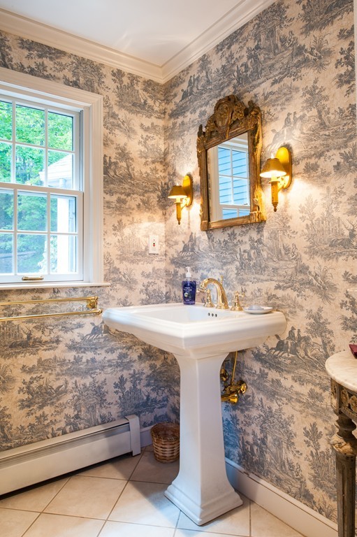 5 Holmes Road Boxford, MA 01921 - Photo 14 of 30 a bathroom with a sink and a mirror