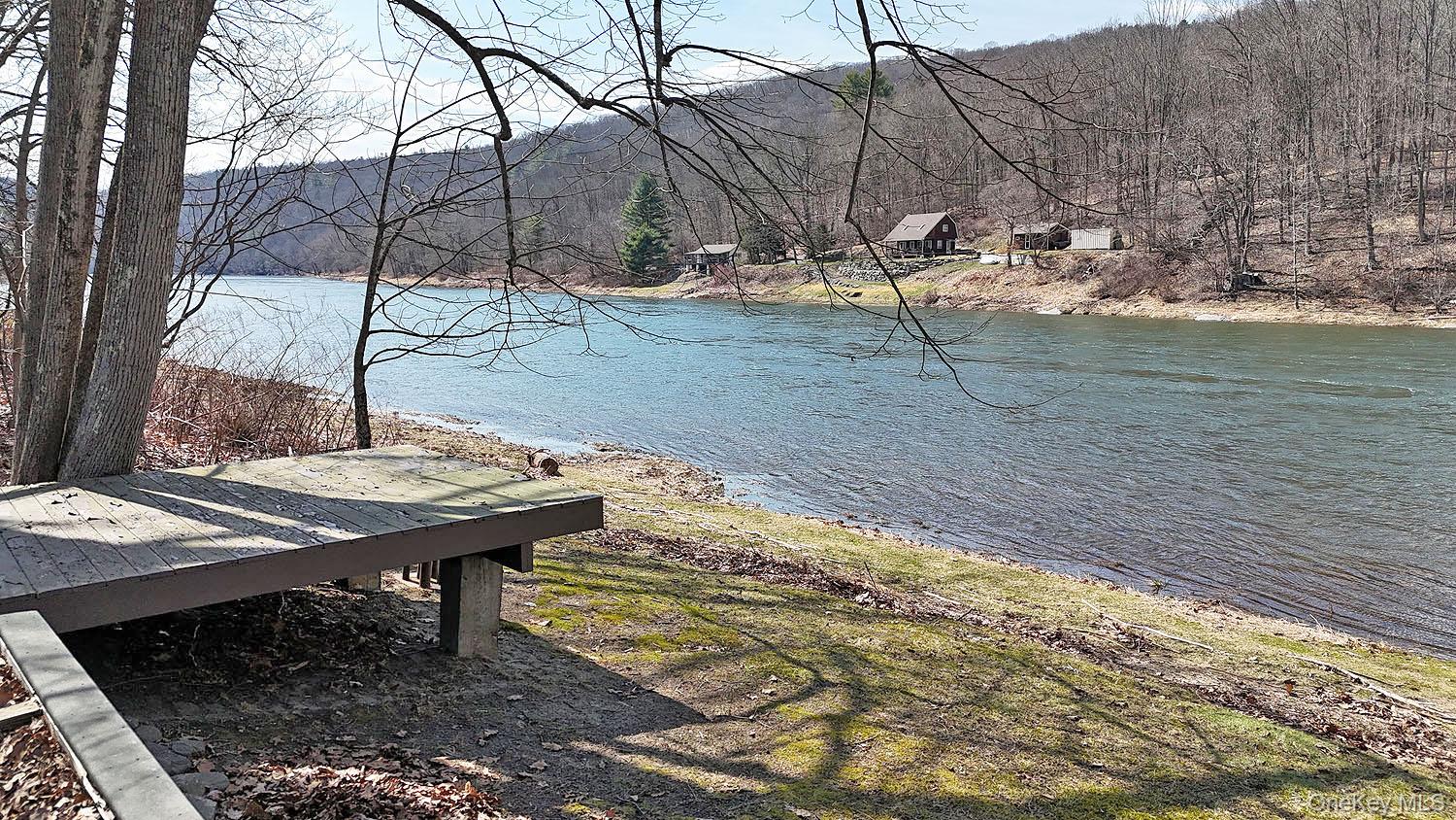 860 River Road Callicoon, NY 12723 - Photo 3 of 27 Deck sits on 150' of Delaware riverfront.