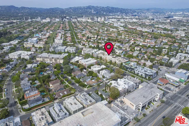 an aerial view of a city