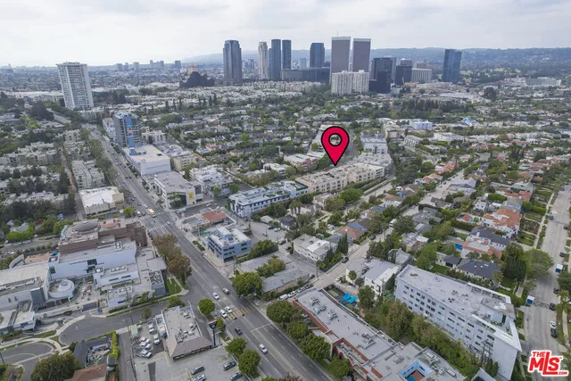 an aerial view of city