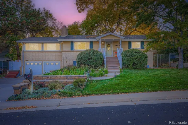 front view of a house and a yard