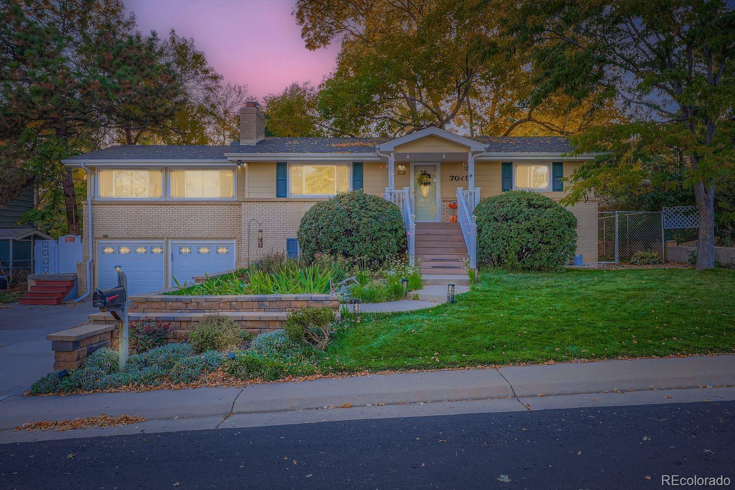 front view of a house and a yard