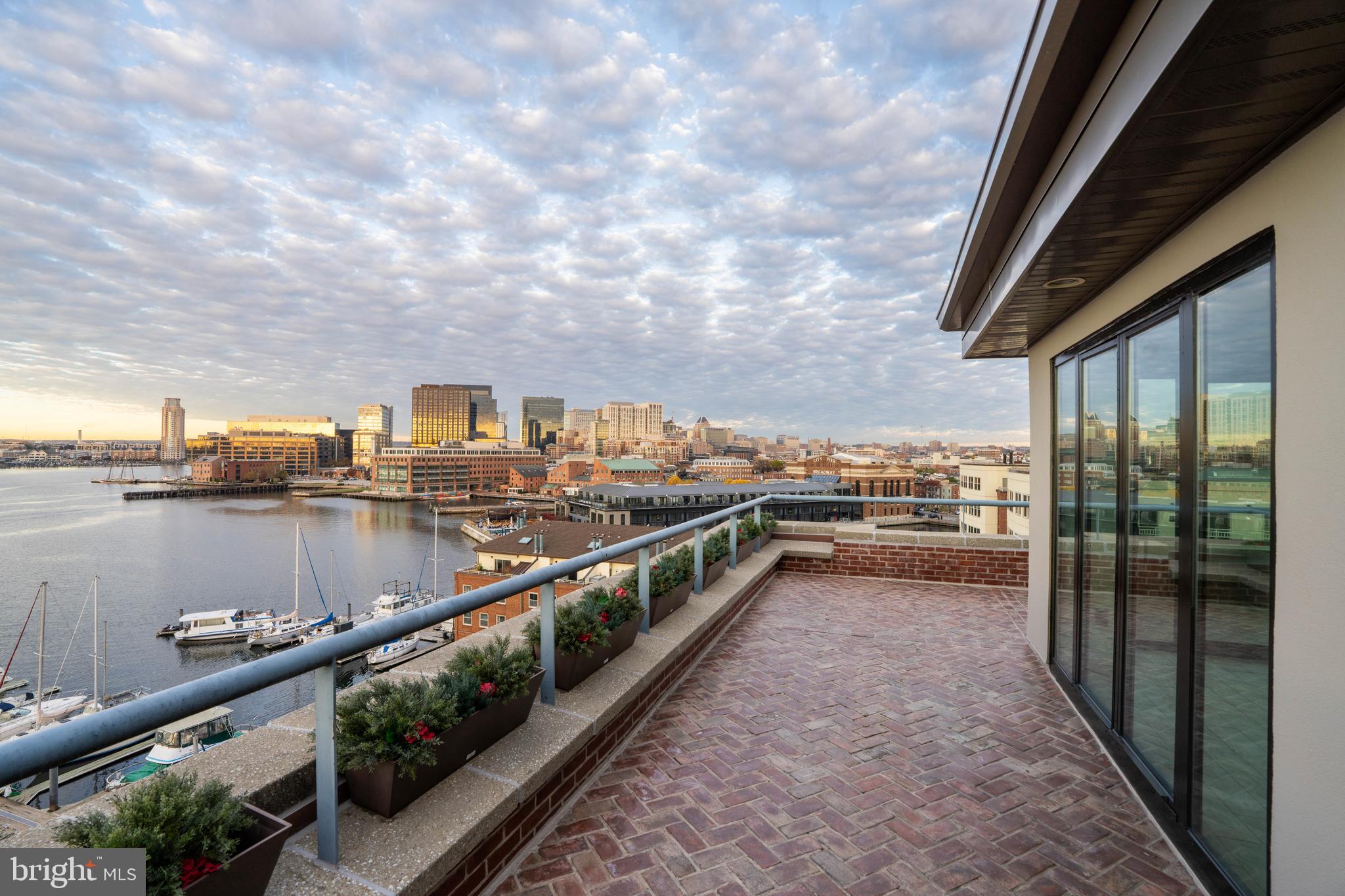 1000 Fell Street, Unit 646 Baltimore, MD 21231 - Photo 2 of 47 a view of balcony with city and ocean view