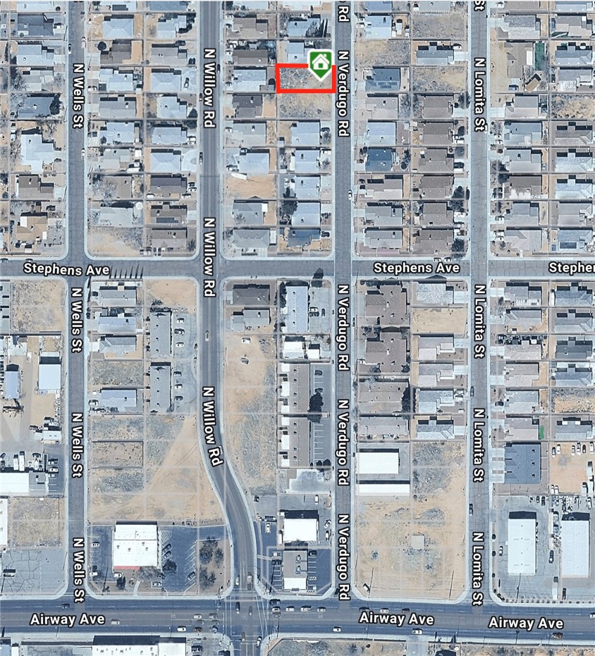 3595 North Verdugo Road Kingman, AZ 86409 - Photo 2 of 21 Aerial Map. Outlining the property's boundaries and surrounding street network