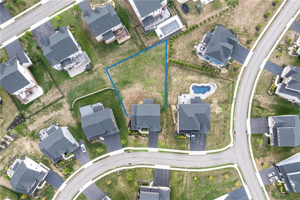 2006 Dantry Dr. Canonsburg, PA 15317 - Photo 4 of 32 an aerial view of residential house with outdoor space and swimming pool