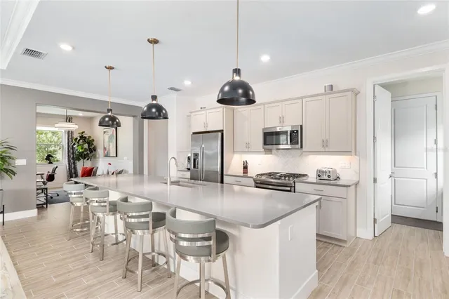 a sink with a mirror