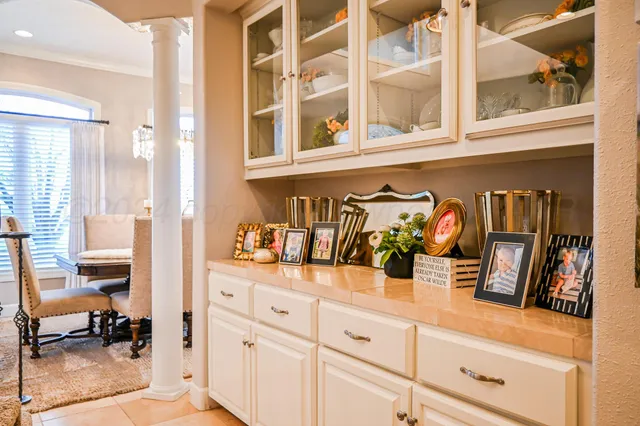 a bathroom with bathtub and shower