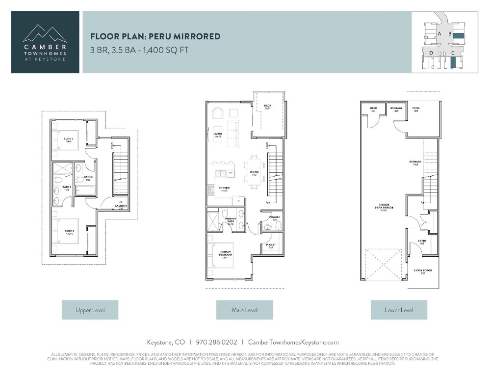 620 Montezuma Road, Unit B3 Keystone, CO 80435 - Photo 4 of 20 B-3 floor plan