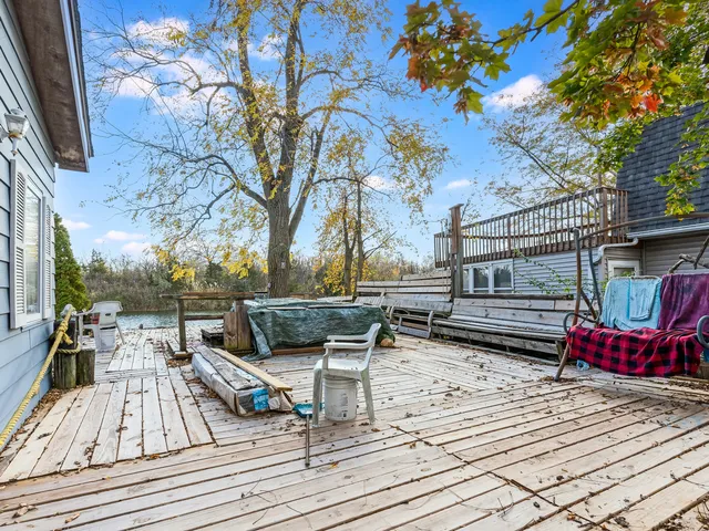 a view of a terrace with seating space