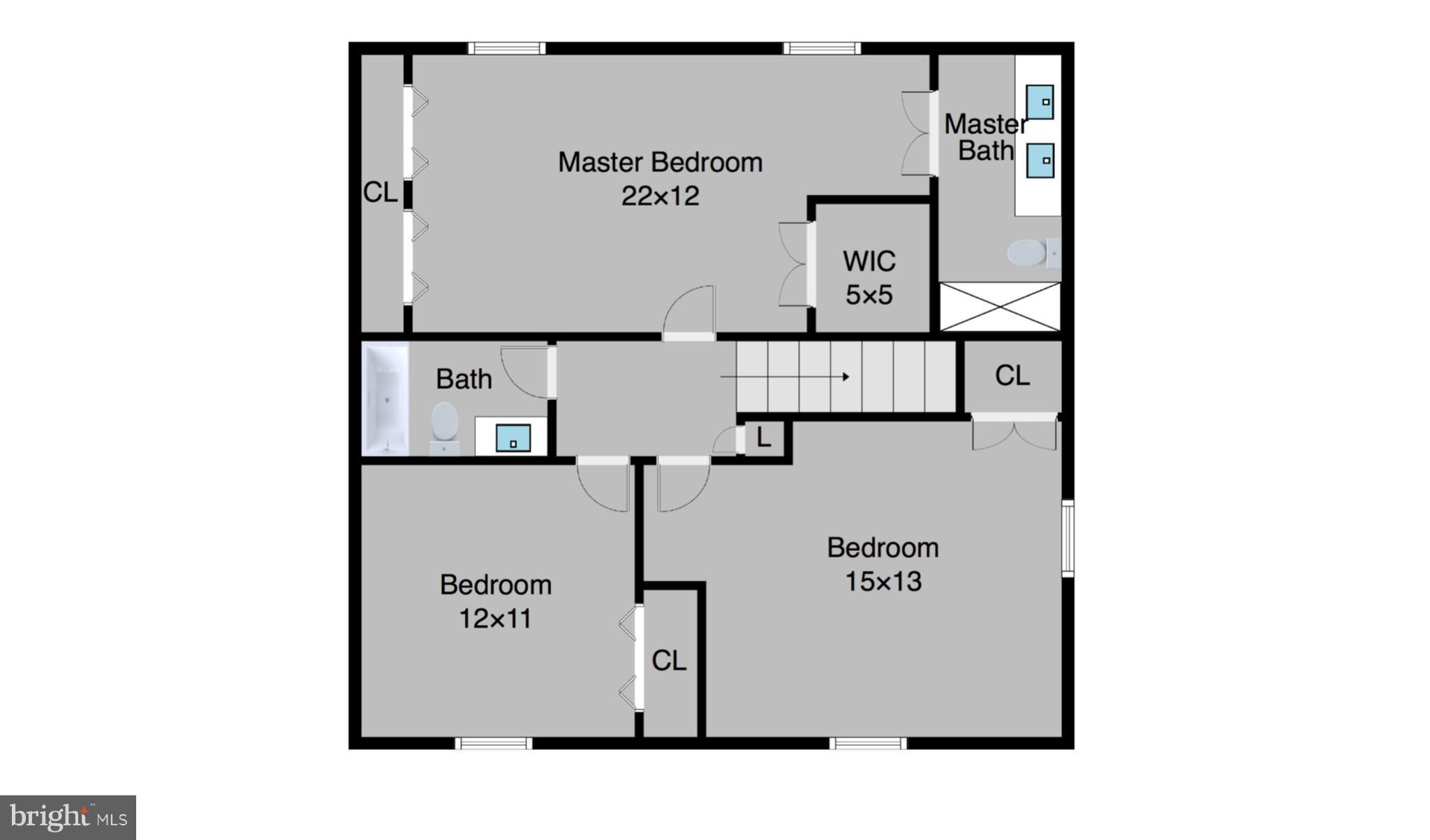3217 Fox Mill Road Oakton, VA 22124 - Photo 29 of 30 Upper Level Floor Plan