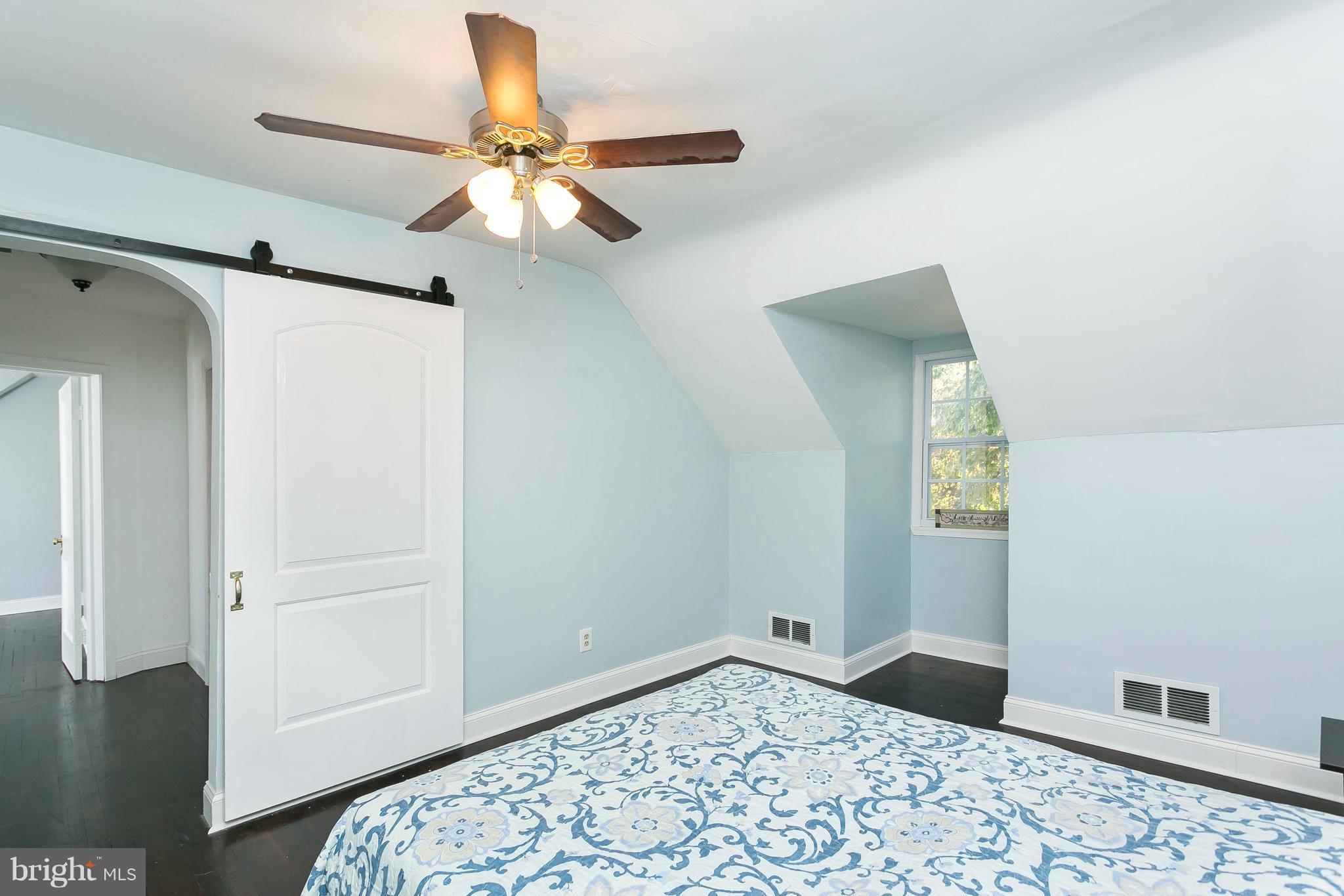 705 Brookwood Road Baltimore, MD 21229 - Photo 16 of 30 Bedroom (Master) has custom sliding barn door!