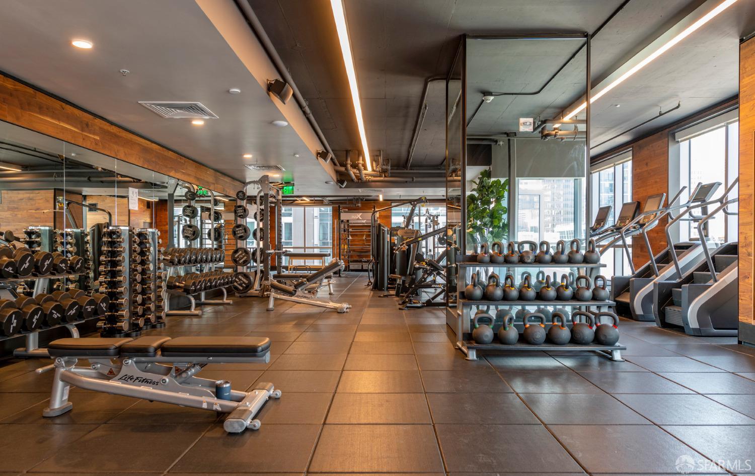 488 Folsom Street, Unit 4305 San Francisco, CA 94105 - Photo 40 of 45 a living room with lots of furniture and white walls