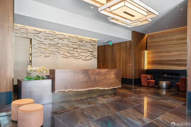 front view of a house with a potted plant and a potted plant