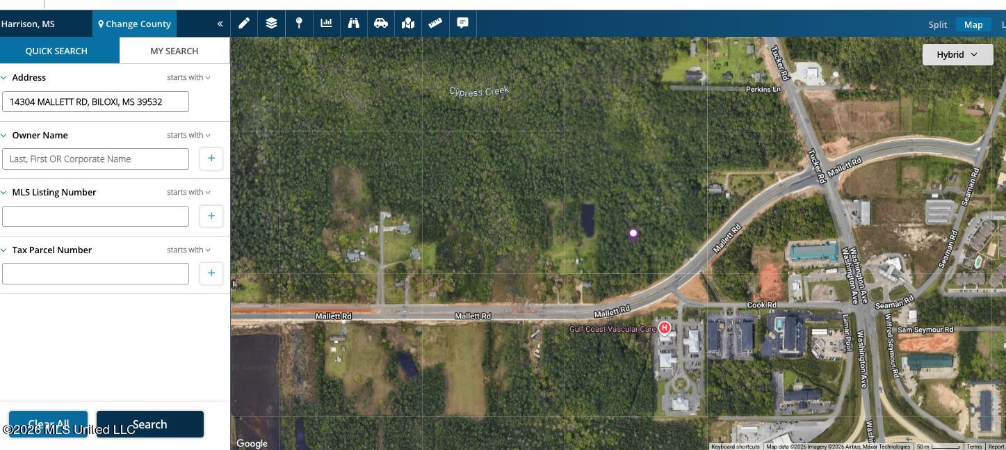 14304 Mallett Road Biloxi, MS 39532 - Photo 3 of 5 aerial of lot