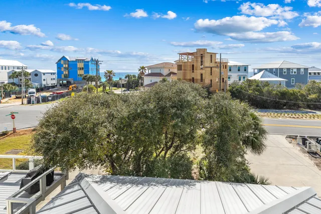 a view of a glass door and a porch