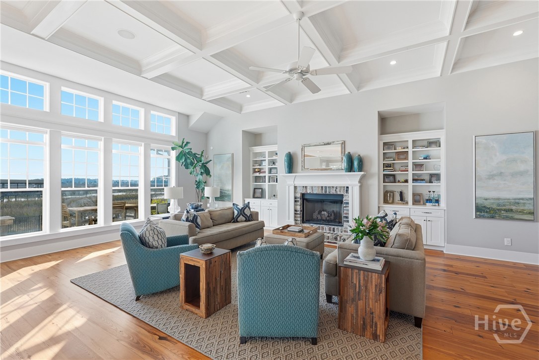 141 Bluffside Circle Savannah, GA 31406 - Photo 11 of 53 Great Room features expansive views of the marsh and Country Club Creek