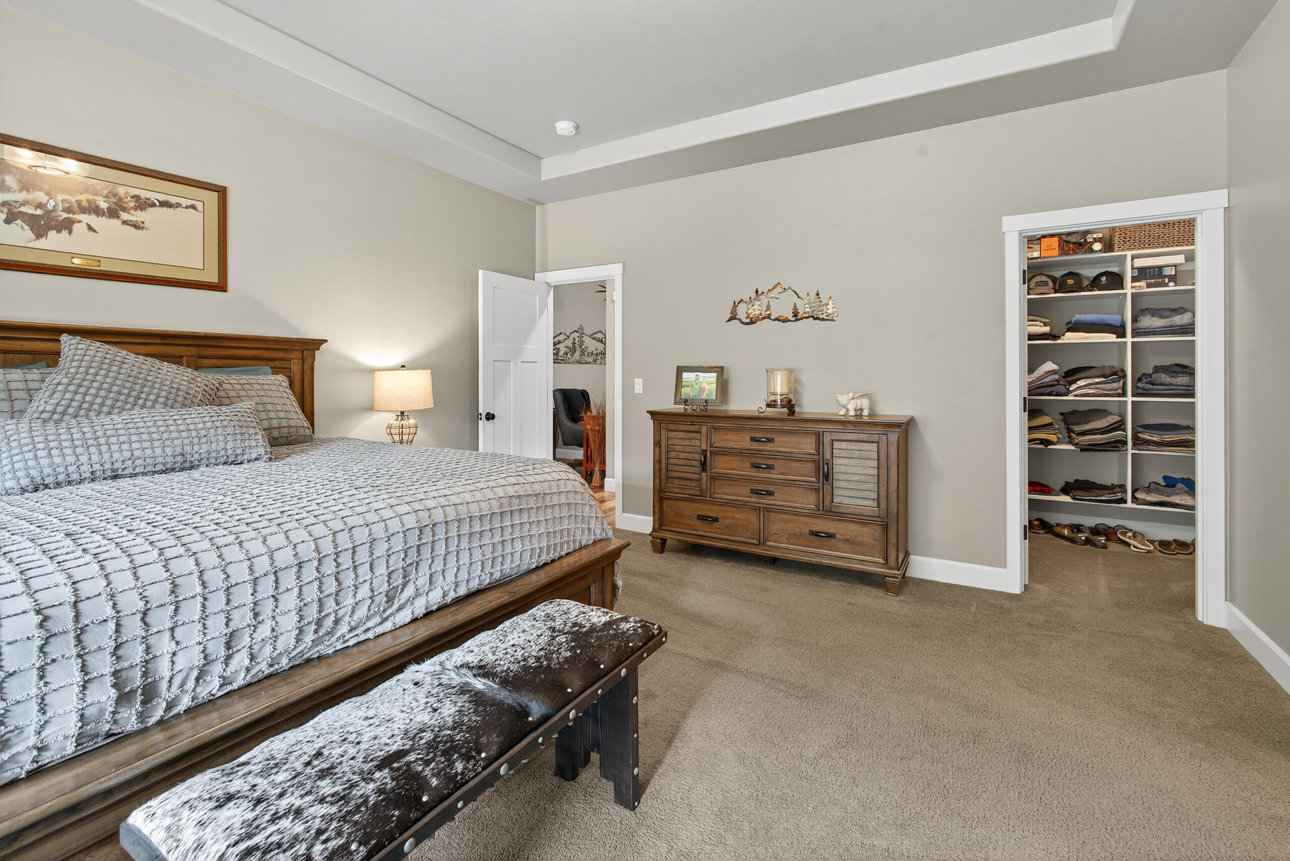 2793 Southwest 33rd Street Redmond, OR 97756 - Photo 18 of 44 a bedroom with a bed and a desk
