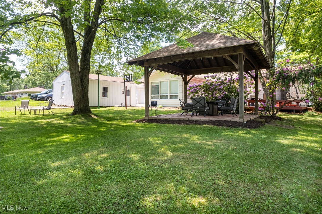 167 Taylor Road Barberton, OH 44203 - Photo 6 of 40 View of yard with a patio area and a gazebo