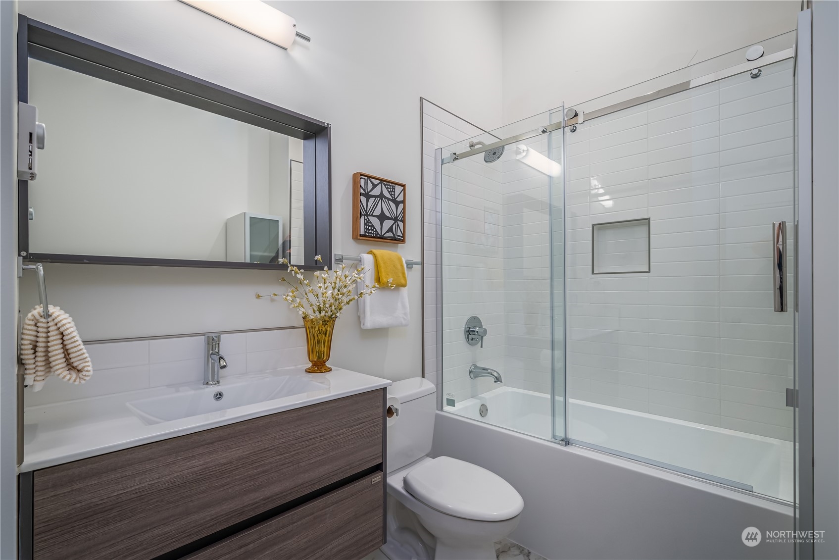 3919 Southwest Monroe Street Seattle, WA 98136 - Photo 30 of 40 a bathroom with a sink a toilet and shower