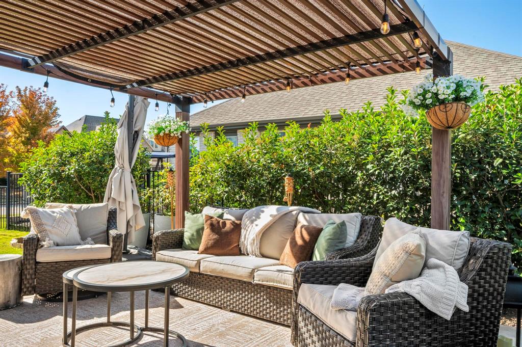 618 Race Drive Forney, TX 75126 - Photo 28 of 39 a outdoor living space with furniture and garden view