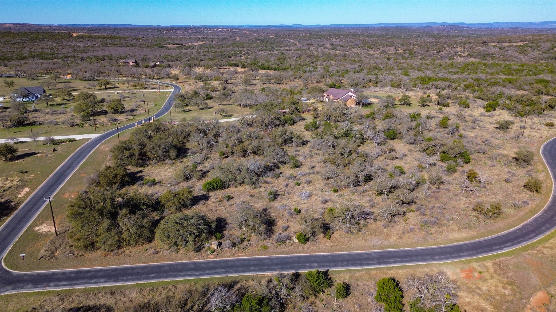 Lot 20 Comanche Ridge Round Mountain, TX 78663 - Photo 8 of 34 AERIAL - SIDE VIEW OF LOT 20