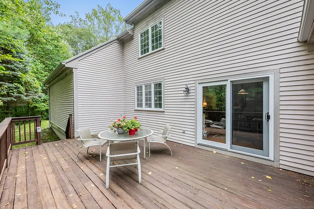 a outdoor view with a sitting space