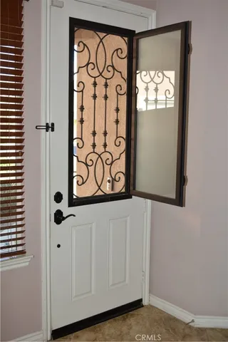 a view of front door with a door