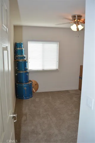 a room with a stove and a table