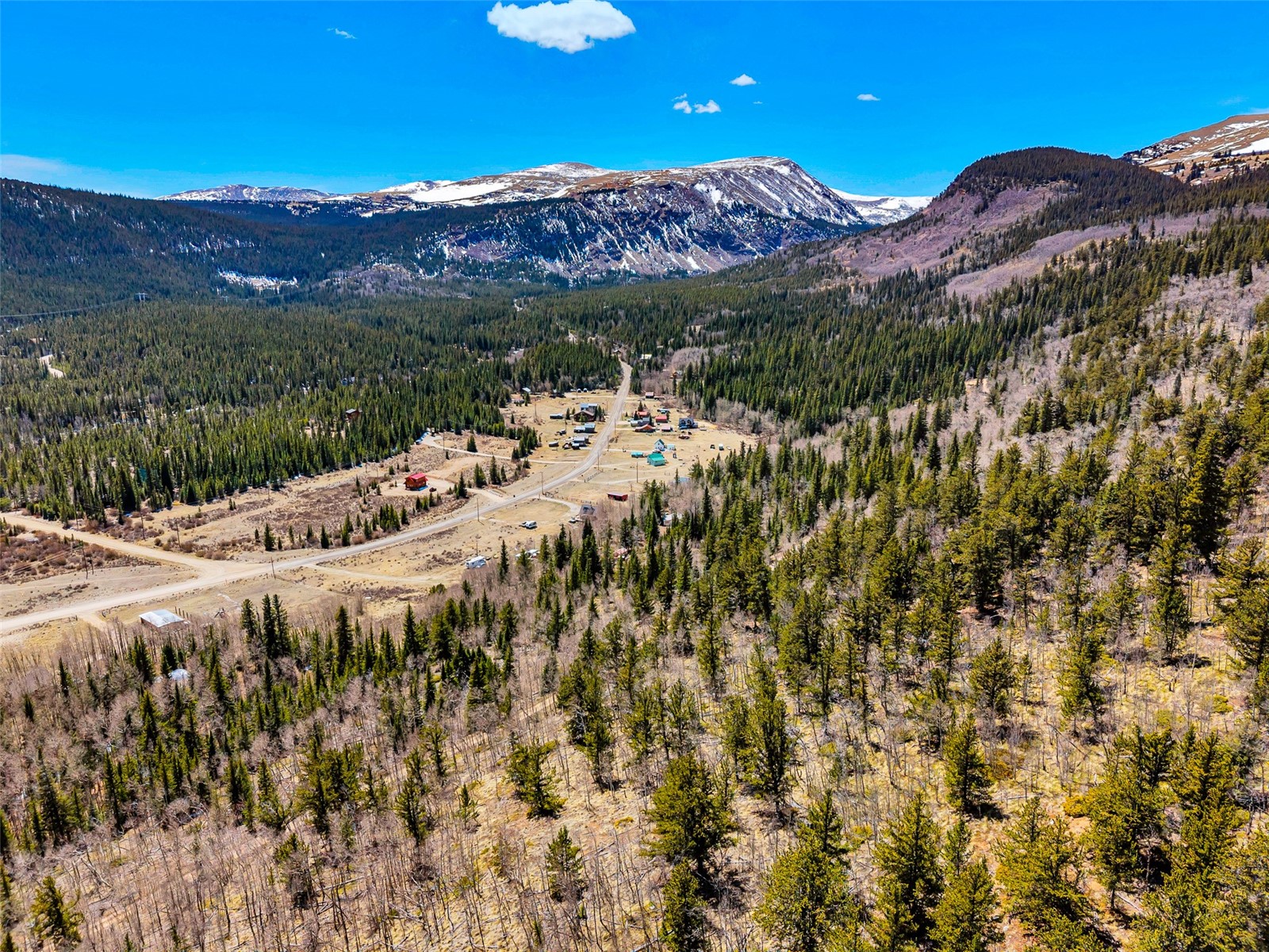 270 Co Road Alma, CO 80420 - Photo 9 of 47 a view of a city with mountains in the background