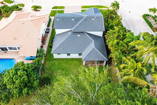 a aerial view of a house