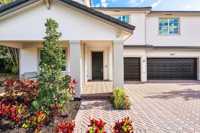 a front view of a house