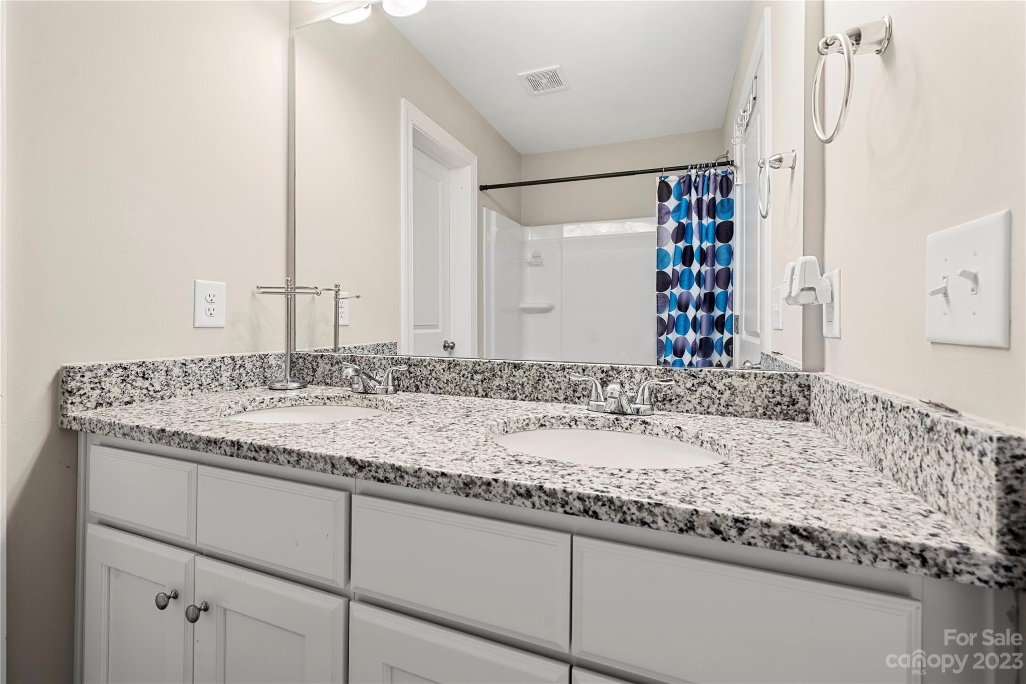 2000 Stirewalt Road China Grove, NC 28023 - Photo 33 of 43 a bathroom with a granite countertop sink and a mirror