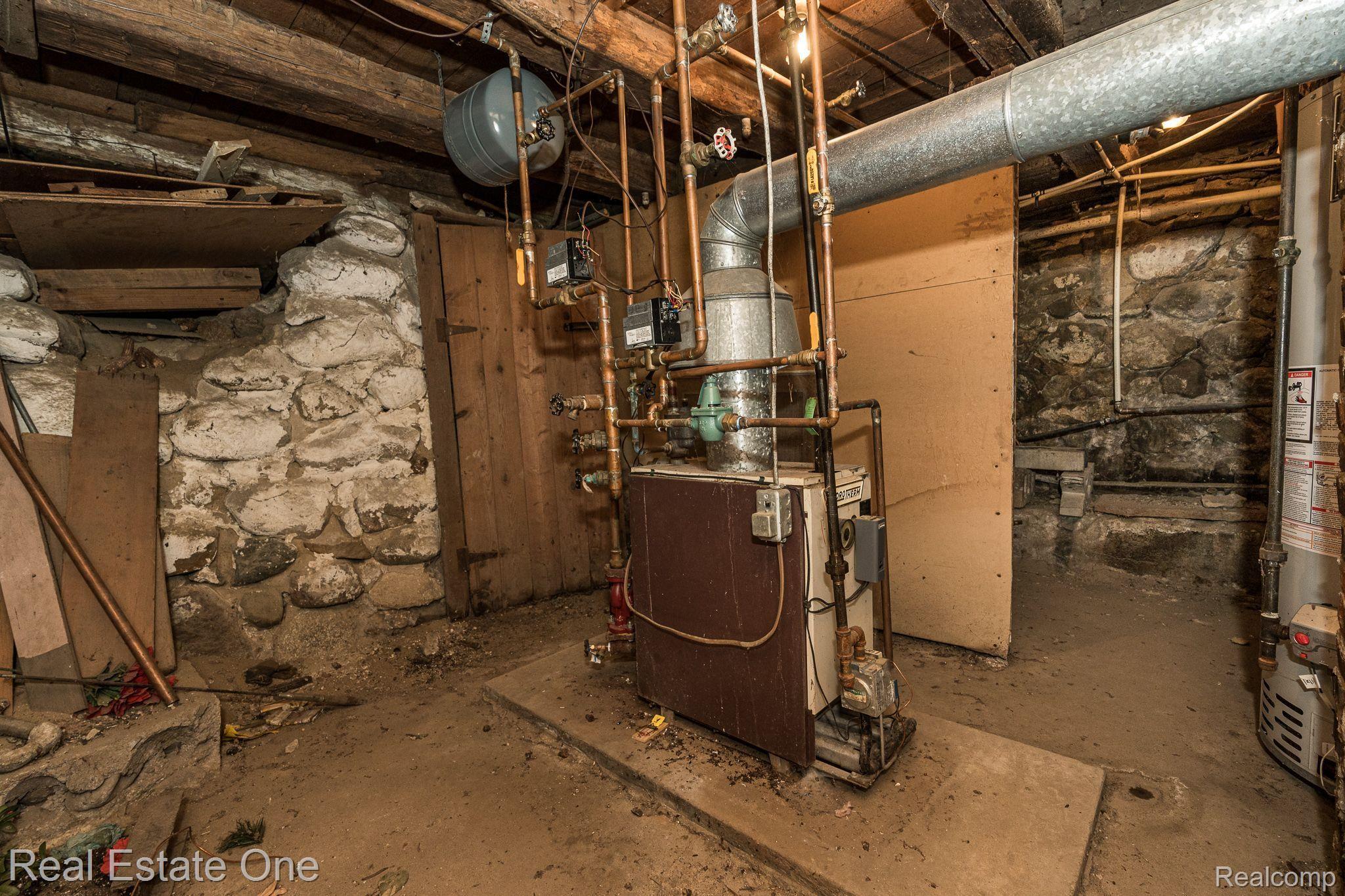 4190 Pratt Road Metamora, MI 48455 - Photo 29 of 53 Basement with Boiler, Water Heater, Well Equip.
