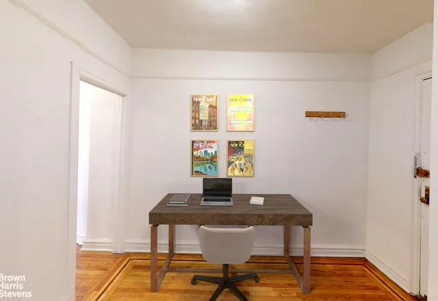 a living room with patio