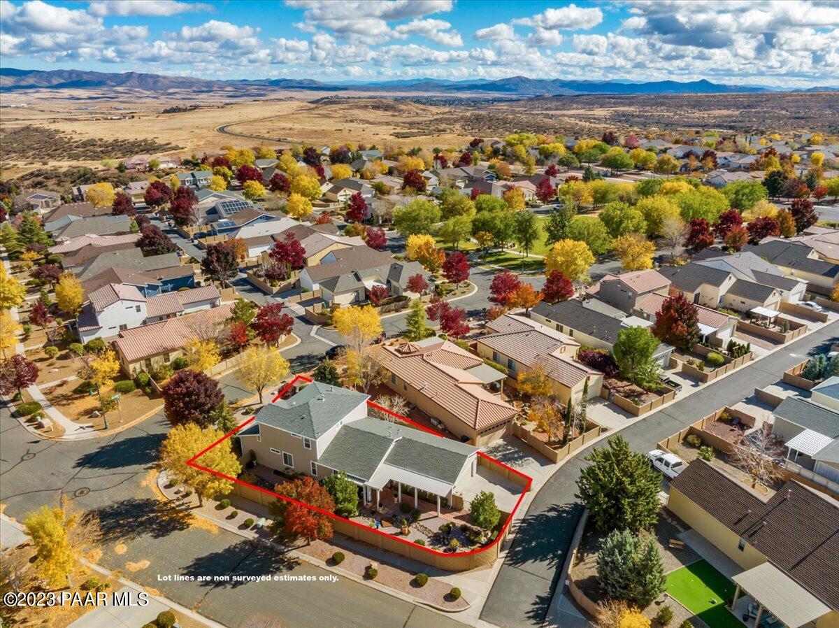 1908 North Fire Butte Way Prescott Valley, AZ 86314 - Photo 31 of 52 an aerial view of residential houses with outdoor space