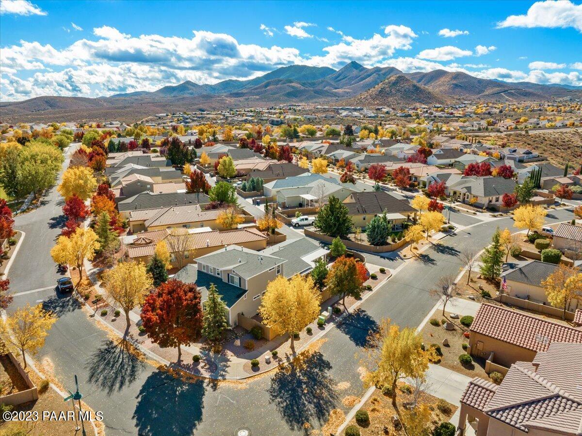 1908 North Fire Butte Way Prescott Valley, AZ 86314 - Photo 33 of 52 an aerial view of residential houses with outdoor space