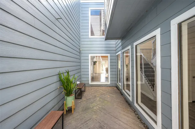 a view of a entryway door front of house