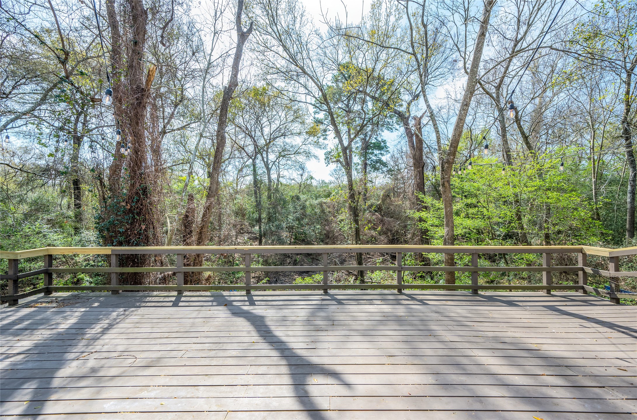 387 Rancho Bauer Drive Houston, TX 77079 - Photo 29 of 32 a view of outdoor space with deck and large trees