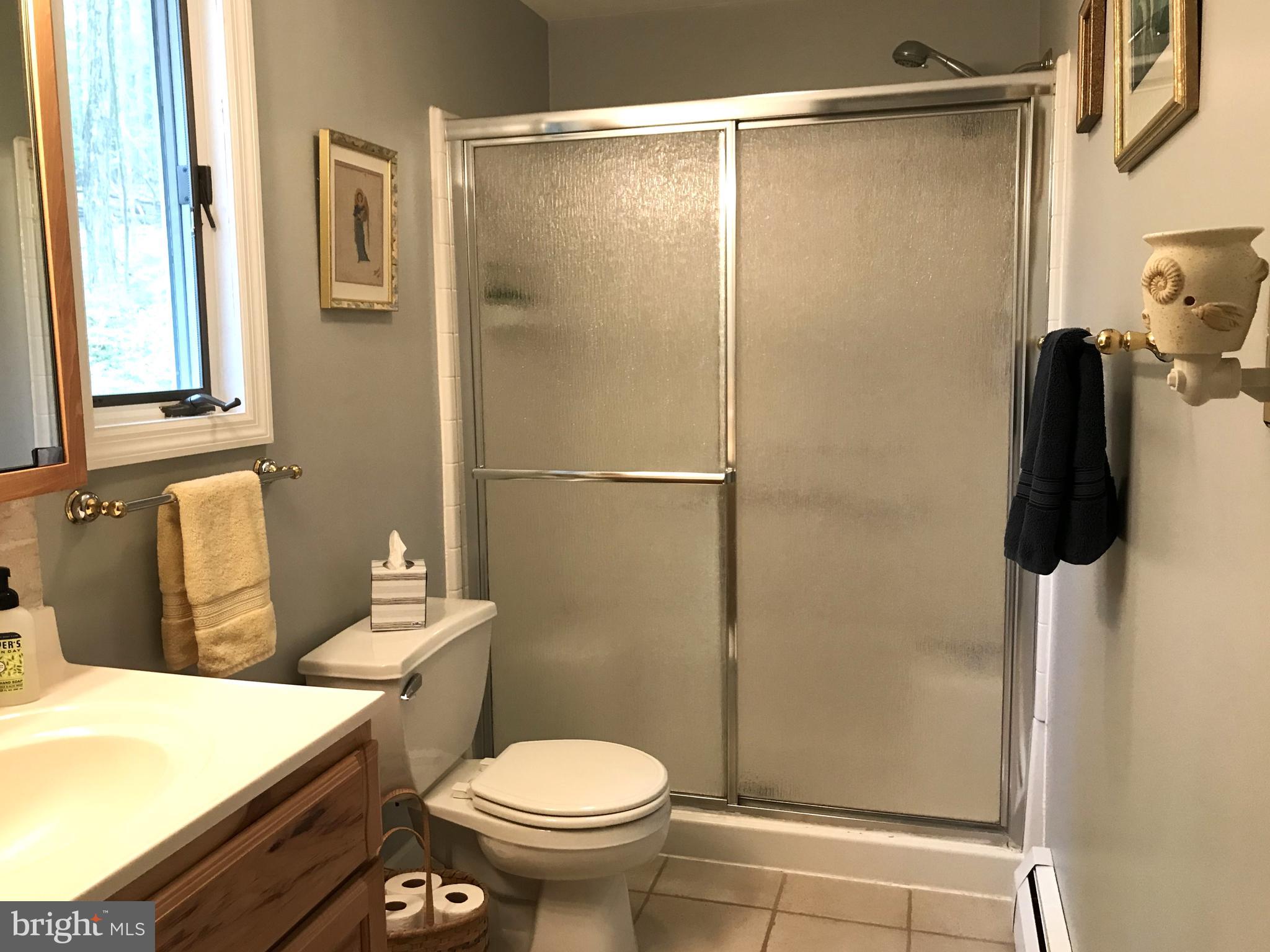 204 Wheatfield Road Reading, PA 19608 - Photo 33 of 50 a bathroom with a shower a toilet and a sink