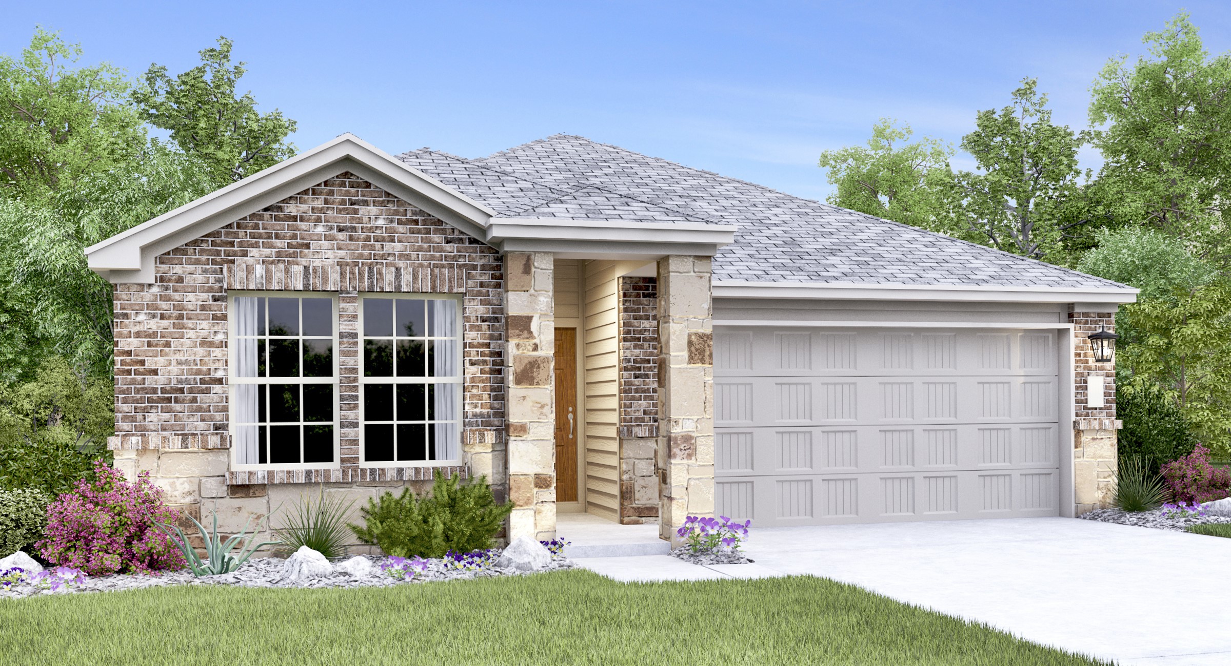 17906 Nashville Warbler Road Pflugerville, TX 78660 - Photo 4 of 14 a front view of a house with a yard